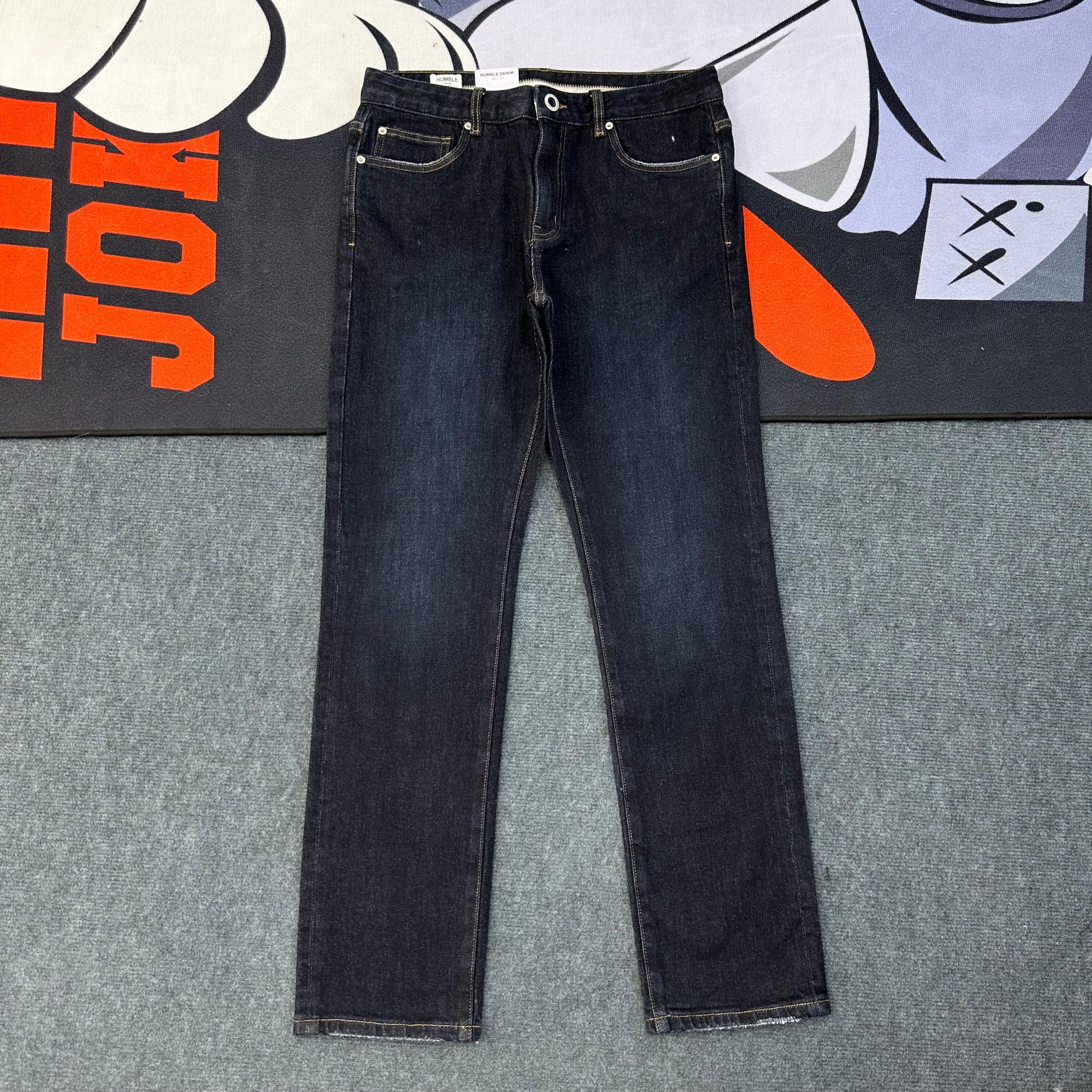 Straight-fit Denim Jeans-Pant 'Dark Wash Blue' - Image 3