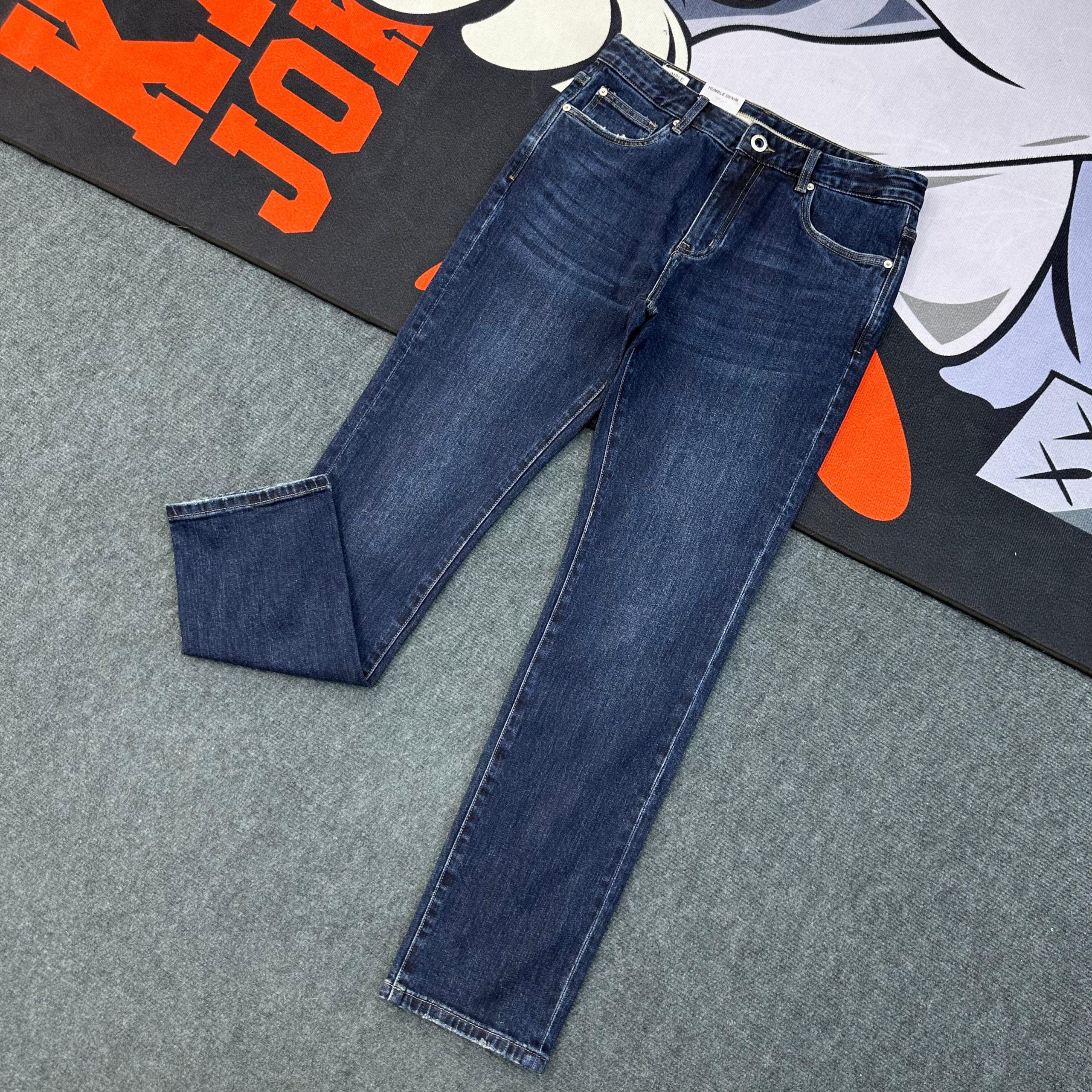 Skinny-fit Denim Jeans-Pant 'Deep-Blue'