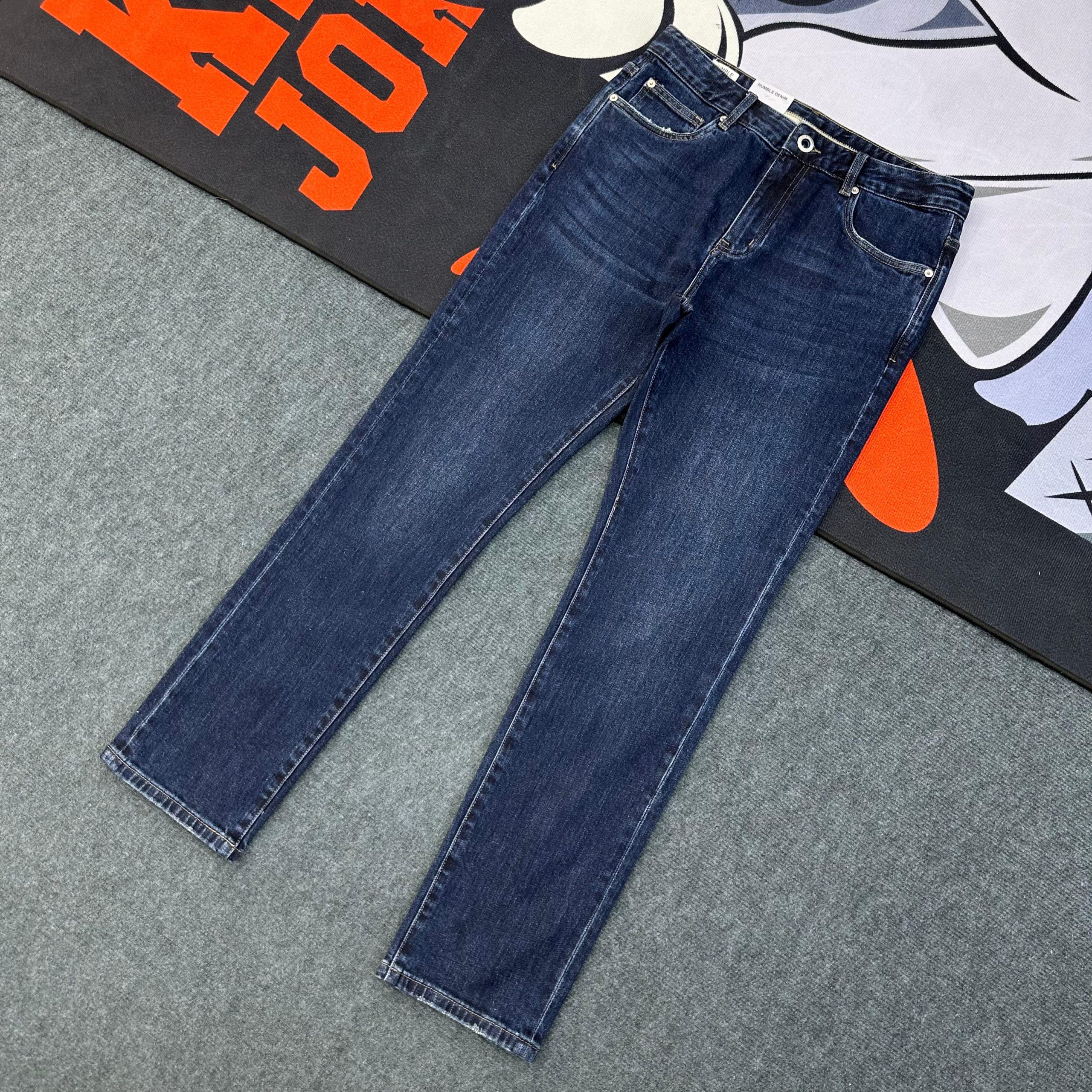 Skinny-fit Denim Jeans-Pant 'Deep-Blue' - Image 3