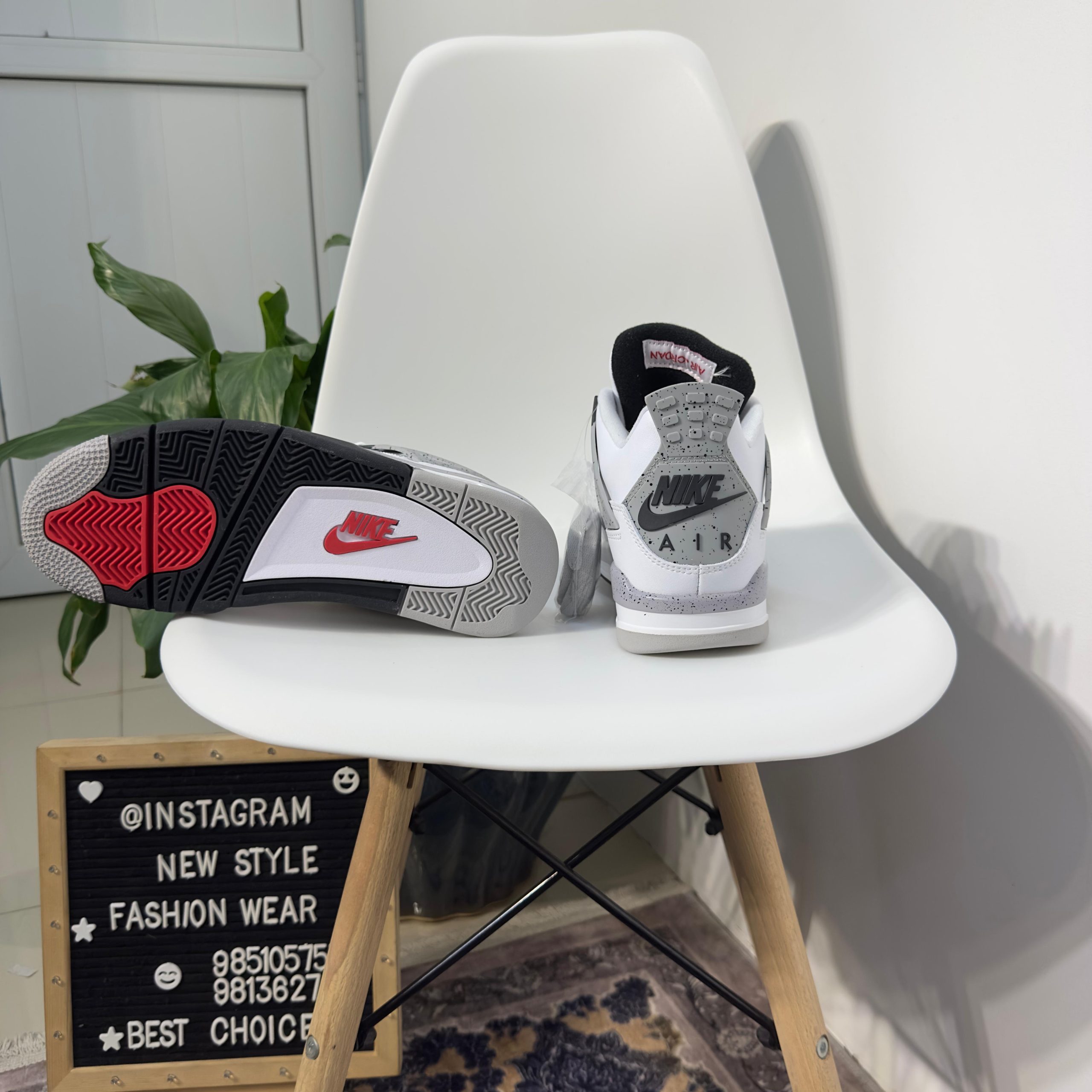 Jordan-4 Retro 'White Cement' - Image 9