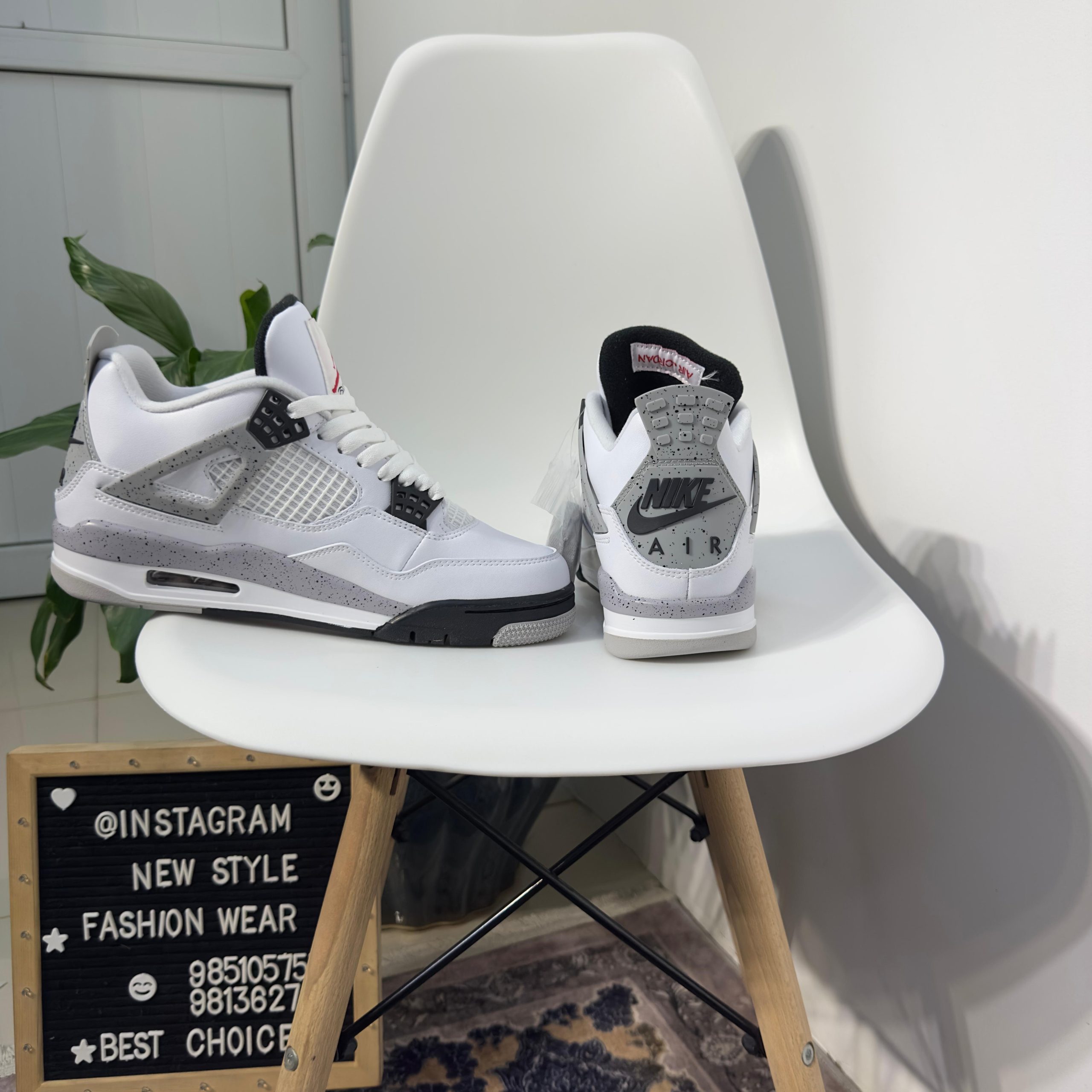 Jordan-4 Retro 'White Cement' - Image 6