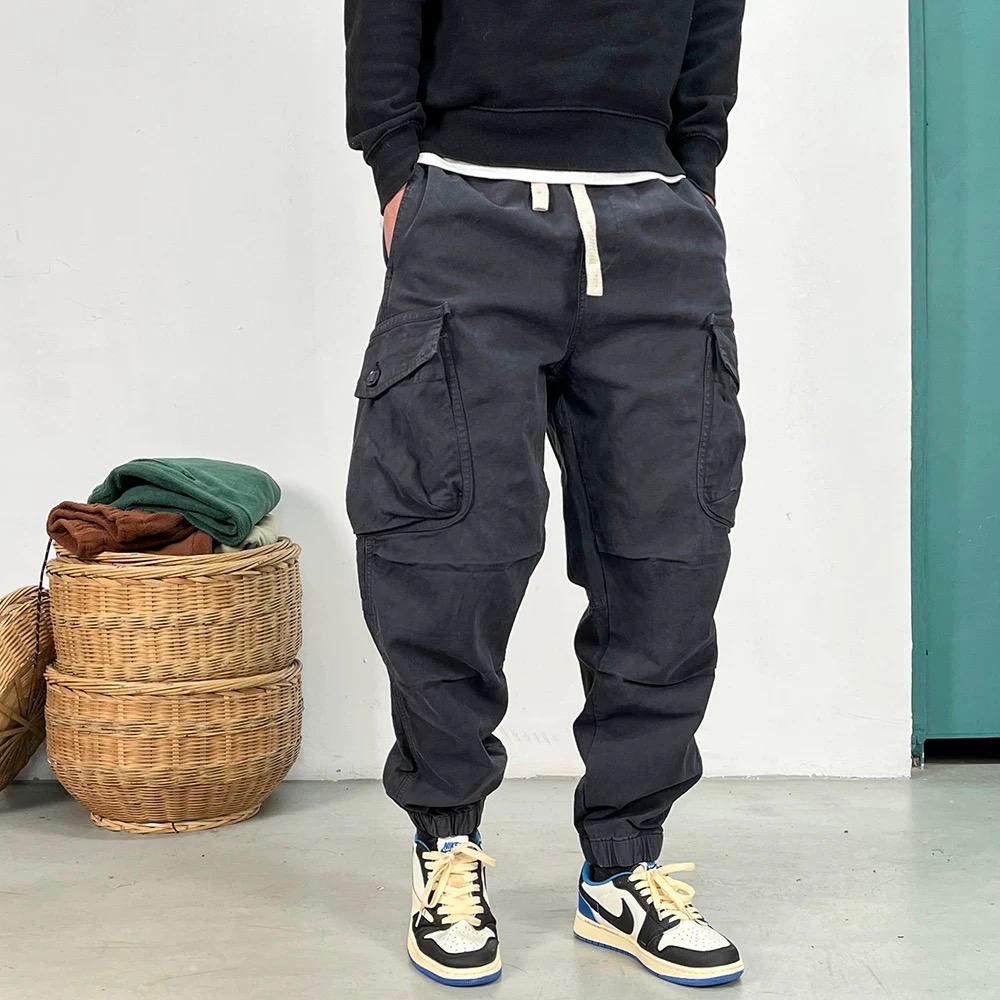 Techwear Baggy Cargo Joggers Pants 'Ash Black'