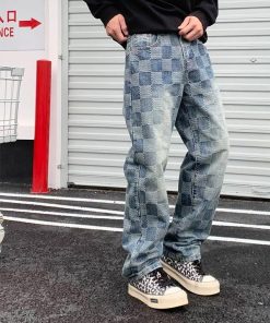 Louis Vuitton Men's Checkerboard Denim Pant