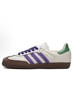Adidas Samba 'Cloud White/ Purple/ Green'