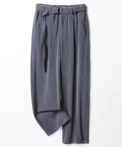 Plain Casual Coutrise Pant 'Dark Grey'