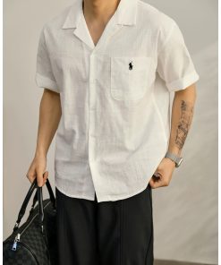 Polo Ralph Lauren Classic Cotton Short Sleeve Shirt 'White'