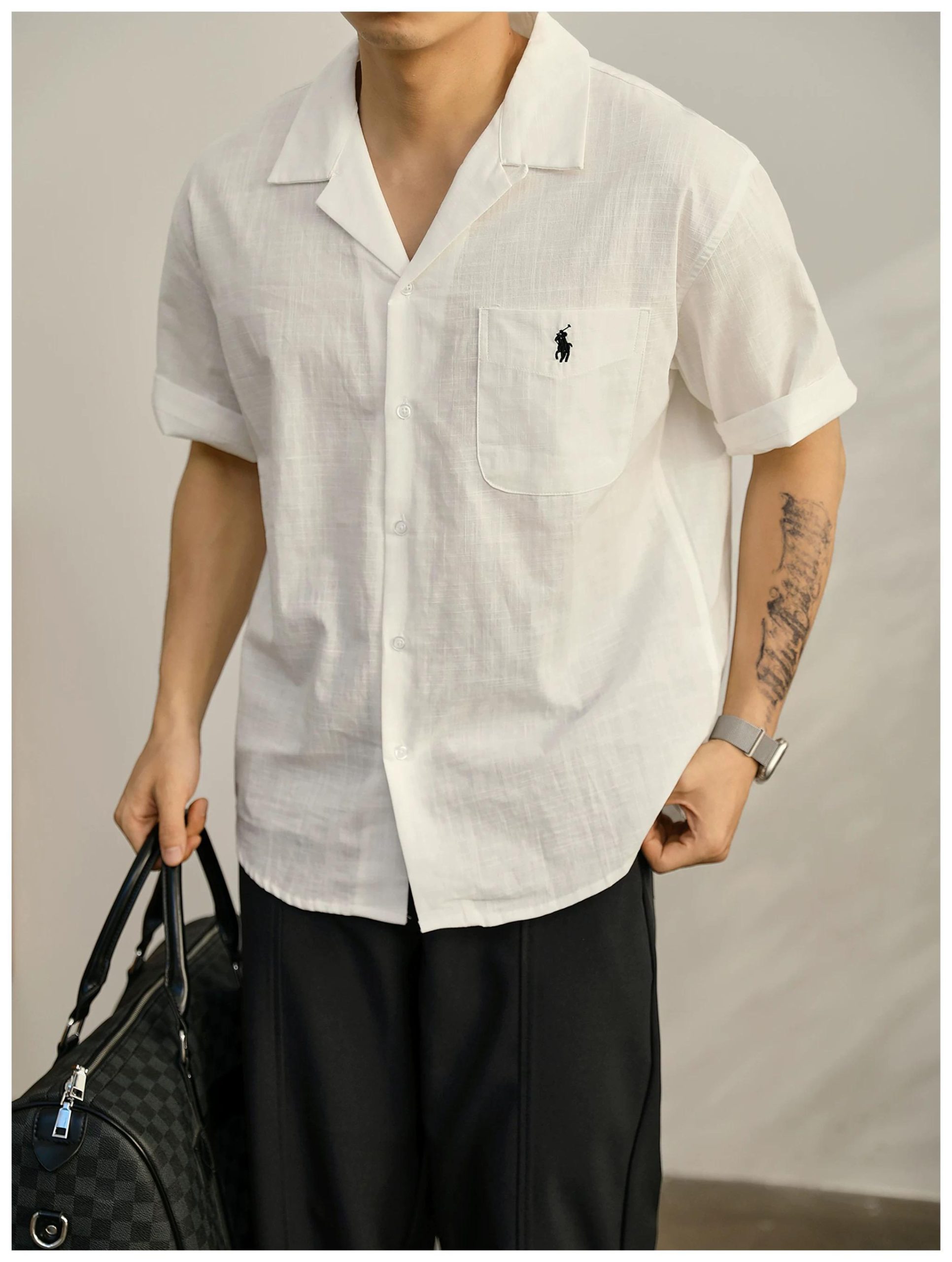Polo Ralph Lauren Classic Cotton Short Sleeve Shirt 'White'