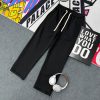 Black Elastic Waist Pants