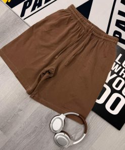Premium Drawstring Relaxed Fit Short Shorts Half Pant 'Brown'