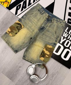 The Heritage Rolled Denim SunBurst Yellow Half Pant