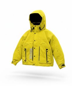 Men's Technical Hooded Hardshell Tactical Down Jacket 'Yellow'