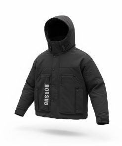 Men's Technical Hooded Hardshell Tactical Down Jacket 'Black'