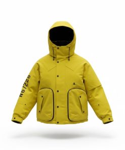 Premium White Duck Down Insulated Tactical Hooded Down Jacket 'Yellow'