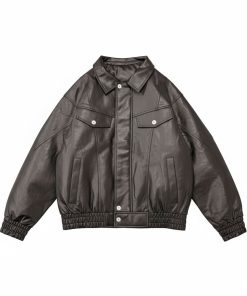 Classic Cafe Racer Leather Jacket 'Black'
