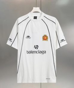 Balenciaga 24SS Soccer Series Paris Soccer Oversized Jersey 'White'