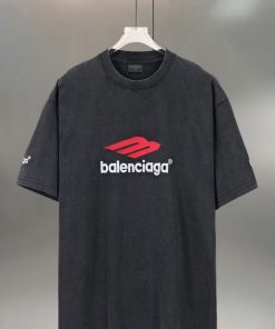 Balenciaga 3B Sports Icon Tshirt-Half 'Black'