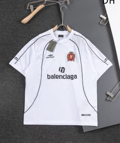 Balenciaga 24SS Soccer Series Paris Soccer Oversized Jersey 'White'