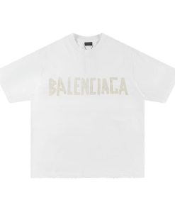 Balenciaga Tape Type Tshirt-Half 'White/Grey/Yellow'