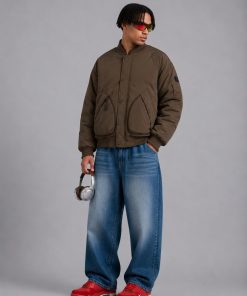 Oversized Technical Bomber Jacket 'Olive'
