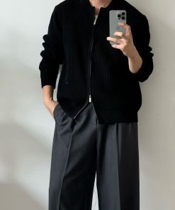 Men's Full-Zip Cardigan Sweater 'Black'