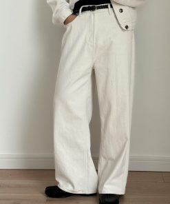 Relaxed Straight Baggy Pant 'Off-White'