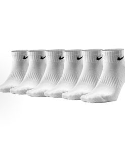 Nike Everyday Lightweight Mid Tops Sports Training Socks 3-Pairs 'White'