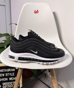 Wave Airmax Cushion Running Shoes Comfort Streetwear Sneakers 'Black/White'