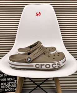 Logo Band Comfort Clogs Lightweight Slip On Casual Sandals 'Beige'
