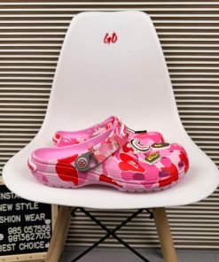 Forest Camo Comfort Clogs Lightweight Slip On Casual Outdoor Sandals 'Pink'