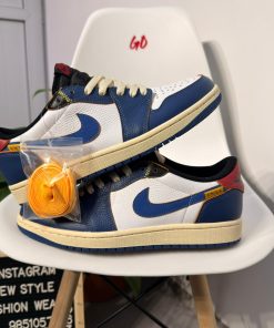 Storm Blue Low Top Sneakers White Blue Streetwear Casual Shoes