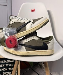 Olive Green Brown Low Top Sneakers Premium Suede Streetwear Casual Shoes