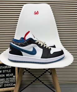 Multi Blue Jordan Low Basketball Sneakers Casual Streetwear Lifestyle Shoes