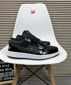 Black Jordan Low Top Basketball Sneakers Casual Streetwear Lifestyle Shoes