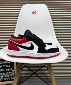 Red Whites Jordan Low Top Basketball Sneakers Casual Streetwear Lifestyle Shoes