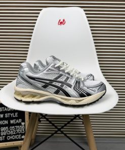 Retro Mesh Running Sneakers Cushion Comfort Lifestyle Sport Shoes Cream Silver