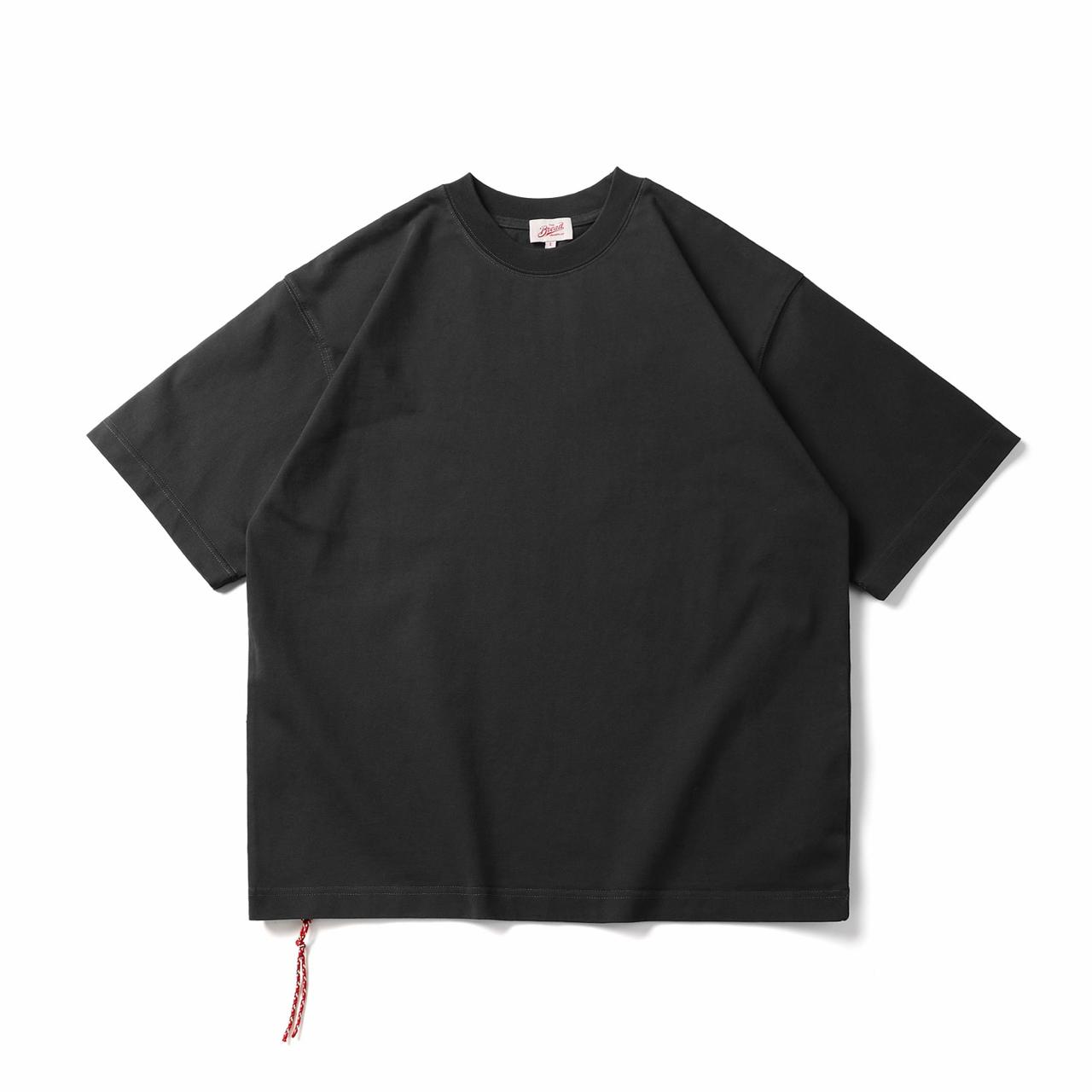 Oversized Cotton Dark Grey T-shirt Minimal Streetwear Short Sleeve Casual Tee