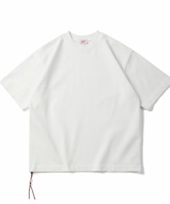 Oversized Cotton White T-shirt Minimal Streetwear Short Sleeve Casual Tee