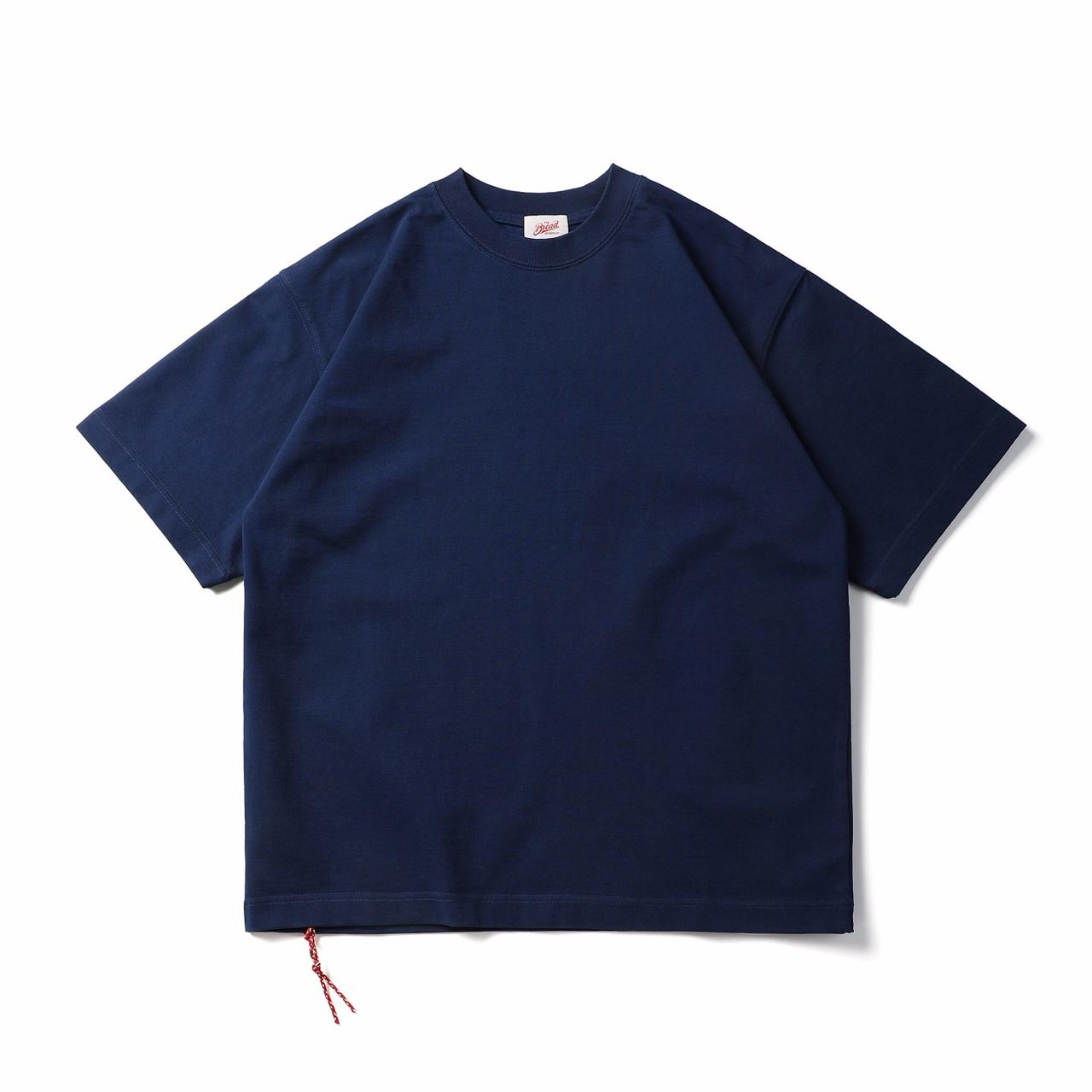 Oversized Cotton Dark Blue T-shirt Minimal Streetwear Short Sleeve Casual Tee