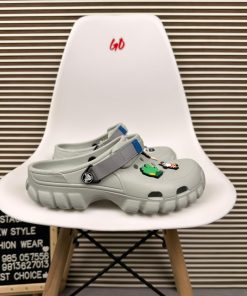 All Terrain Comfort Clogs Rugged Sole Slip On Outdoor Sandals 'Grey'