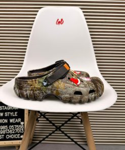 Forest Camo Comfort Clogs Lightweight Slip On Casual Outdoor Sandals 'Sand'