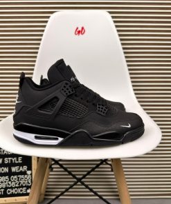 Black Retro Court Sneakers Premium Cushion Streetwear Lifestyle Shoes