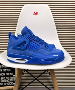 Blue White Retro Court Sneakers Premium Cushion Streetwear Lifestyle Shoes