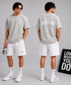 Premium Graphic T Shirt Casual Streetwear Cotton Short Sleeve Grey Tee