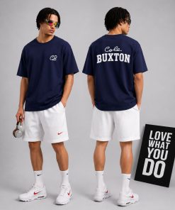 Premium Graphic T Shirt Casual Streetwear Cotton Short Sleeve Navy Blue Tee