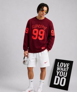 Premium Graphic Long Sleeve Cotton T Shirt Casual Streetwear Tee Maroon