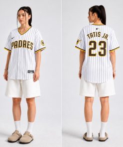 Vintage Pinstripe Baseball Jersey Oversized Button Up Sports White Mustard Shirt