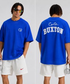 Premium Graphic T Shirt Casual Streetwear Cotton Short Sleeve Royale Blue Tee