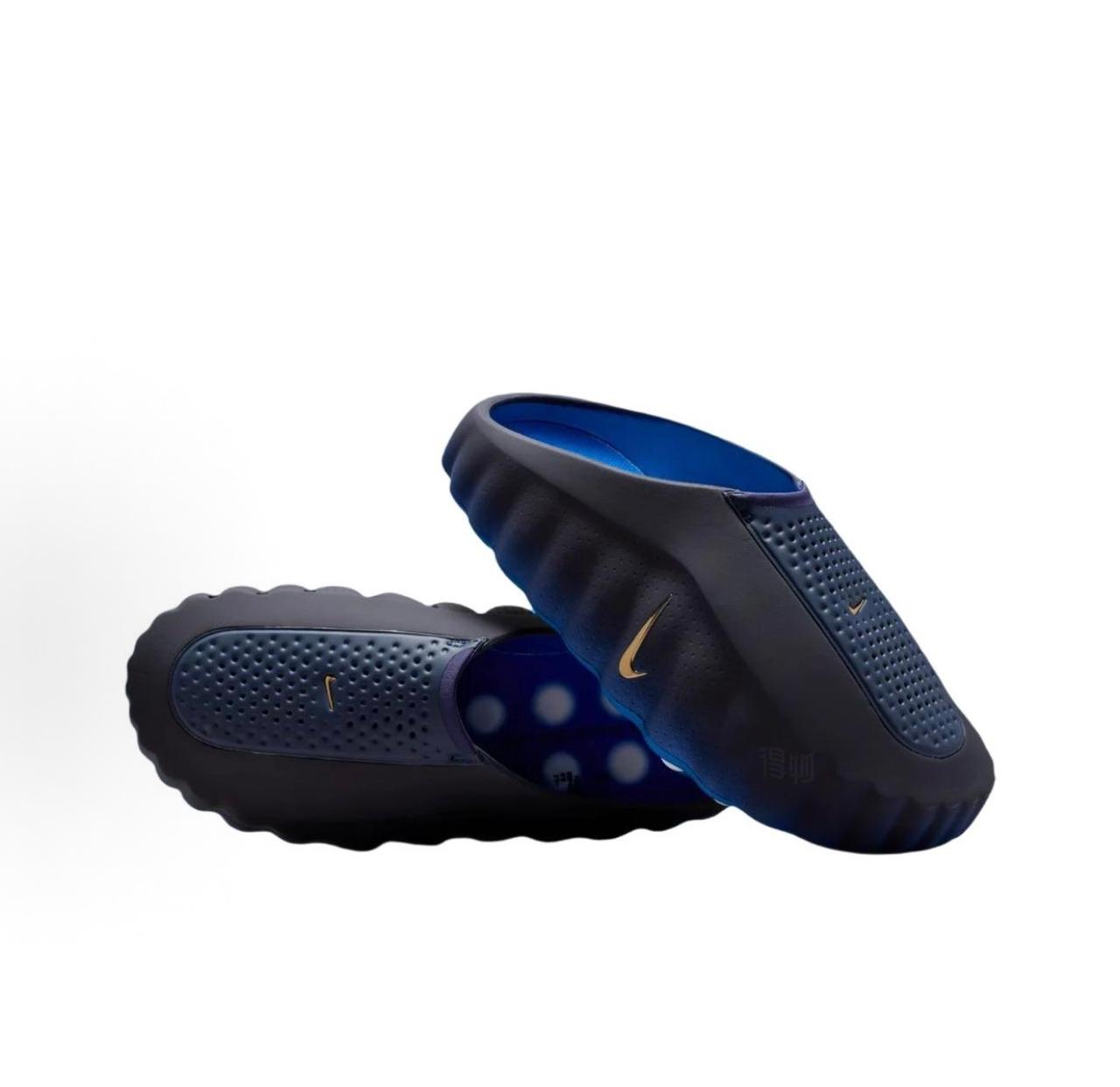 Lightweight Comfort Slide Sandals Casual Everyday Slip On Slippers Blue Black - Image 5