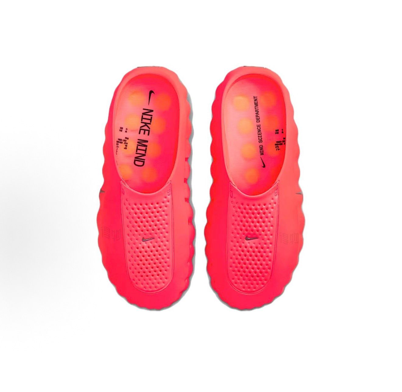 Lightweight Comfort Slide Sandals Casual Everyday Slip On Slippers Red - Image 3