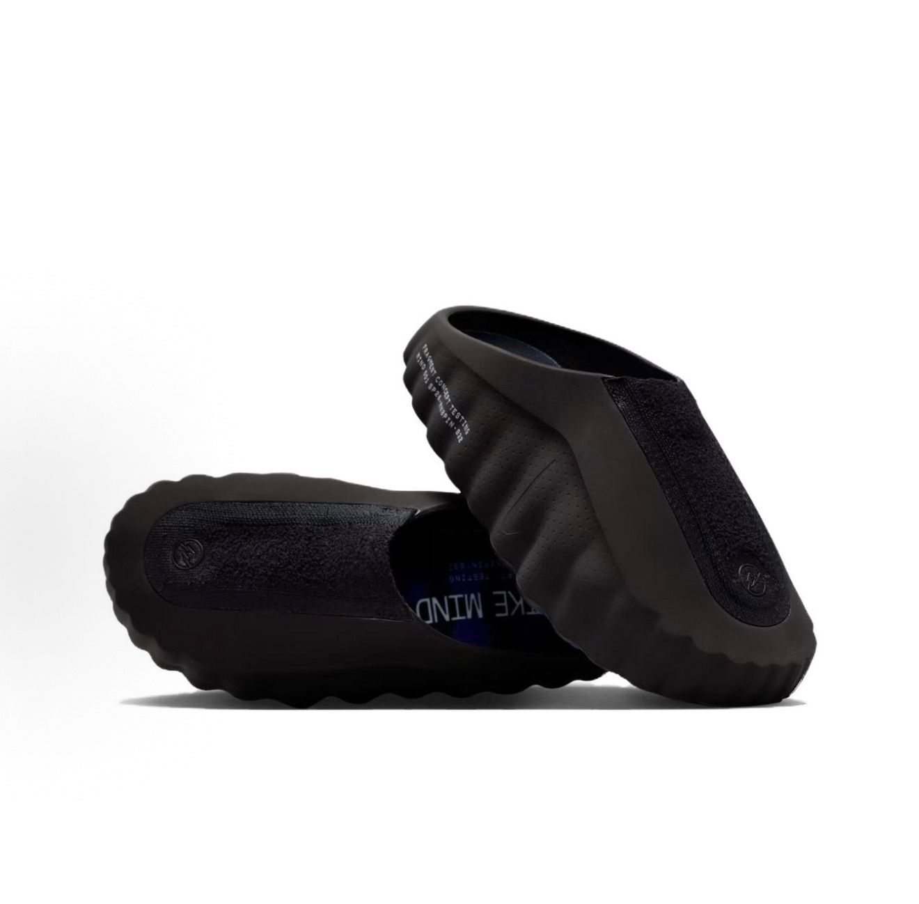 Lightweight Comfort Slide Sandals Casual Everyday Slip On Slippers Black Blue - Image 5